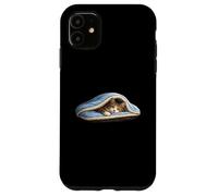 Chilling tabby Cat Under Blanket Cute for Cat Lover Case for iPhone 11