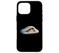 Chilling tabby Cat Under Blanket Cute for Cat Lover Case for iPhone 16 Pro Max