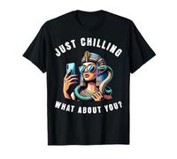 "Chilling What About You?" Funny Cleopatra Selfie Snake T-Shirt