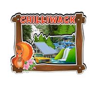 Chilliwack Canada Fridge Magnet Wooden Magnet Art Souvenirs Creative Collection Handmade Travel Home Office Gifts Landscape Refrigerator Decor 2324