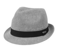 CHILLOUTS Bardolino Cotton Trilby Hat Women/Men - Sun Beach with Grosgrain Band Summer Spring-Summer - M (56-57 cm) Grey
