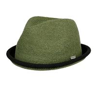 CHILLOUTS Boston Player Hat Women/Men - Trilby Summer Women´s Spring-Summer - M (56-57 cm) Olive-Black