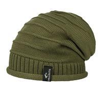 CHILLOUTS Erik Oversize Beanie Oversized Knit hat Pull on (One Size - Olive)