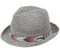 CHILLOUTS Medellin Crushable Straw Hat Sun Beach (One Size - Grey)