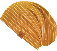CHILLOUTS Taipeh Stripes Beanie Hat Oversized (One Size - Mustard)