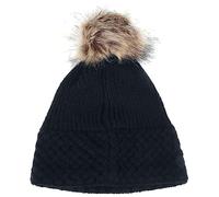 CHILLOUTS Women's Apple Beanie Hat, Black, Einheitsgröße