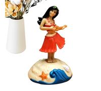 Chills Head Decoration - Dancing Mini Girl Dashboard Doll | Cute Cartoon Car Interior for Road Trip, Beach Bar, Coffee Table, Bookcase, Bedroom, Office Desk, Party Gift