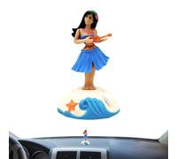 Chills Head Decoration - Dancing Mini Girl Dashboard Doll | Cute Cartoon Car Interior for Road Trip, Beach Bar, Coffee Table, Bookcase, Bedroom, Office Desk, Party Gift