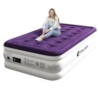 CHILLSUN Twin Air Mattress Inflatable Airbed with Built in Pump, 3 Mins Quick Self-Inflation, Comfortable Top Surface Blow Up Bed for Home Portable Camping Travel, 75x39x18'', 550 lb MAX
