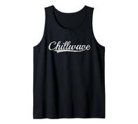 Chillwave Retro Lo-Fi Aesthetic Throwback Varsity Style Tank Top