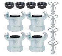 ChillWaves Iron Air Hose Fitting, 1" NPT Female 2 Lug Universal Coupling, Chicago Fitting(2-PACK)