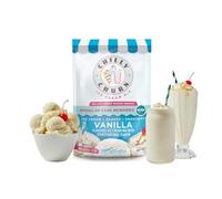 Chilly Churn Vanilla Flavored Ice Cream, Shakes, Smoothies Mix By Frostline Brand, Use with Ice Cream Machine, Countertop Creamer, Blender, And More, Gluten Free, Kosher, Makes 1.5 Quarts, 6 oz Pouch