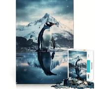 Chilly Penguin Pals Jigsaw Puzzles for Adults 1000 Piece Recreational Game Clean Connection Pattern Assemble Table Accent (38x26cm)