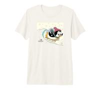 Chilly Willy the Penguin Sledding Holiday Premium T-Shirt