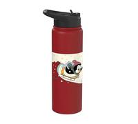 Chilly Willy the Penguin Sledding Holiday Stainless Steel Insulated Water Bottle