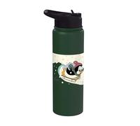 Chilly Willy the Penguin Sledding Holiday Stainless Steel Insulated Water Bottle