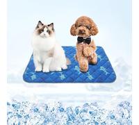ChillyBreeze Cooling Mat - 2026 Summer Dog Cooling Mat, Washable & Reusable,Water Absorption Top, Materials Safe, Easy Carry, EZ Clean. Keep Cooling for Pets, Kids and Adults (70*100CM,DARK BLUE)