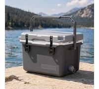 ChillyCode 22QT Ultra-Light Hard Cooler, Fits Up to 24 Cans, Keeps Ice Up to 7 Days, Leakproof Portable Ice Chest, Small Heavy Duty Cooler for Camping, Beach, Travel, Picnic & Outdoor Use