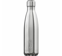 Chillys B500SSSTL - Reusable Stainless Steel Water Bottle 500ml | Steel Silver
