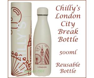 Chilly's Bottle London City Break Edition LIMITED EDITION GENUINE NEW 500ml