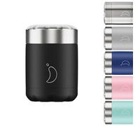 Chilly's Food Pot - Leak-Proof, Premium Stainless Steel Reusable Food Container - Double-Walled Insulated for Hot or Cold Lunch Storage - Black - 300ml