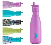 Chilly's Kids Original Bottles - 90% Stainless Steel - BPA-Free, Double Walled Vacuum Insulated Bottle - for Cold and Hot Drinks - 350ml - Berry