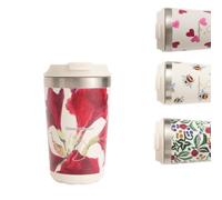 Chilly's Original Coffee Cup - Stainless Steel - 340ml - Amaryllis | Thermal Travel Mug, Cold & Hot Drinks, Reusable Cups with Lids, Double Walled Vacuum Insulated Mug