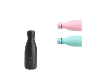 Chilly's Original Water Bottle - All Black - 260ml