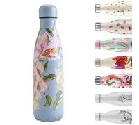 Chilly's Original Water Bottle - Vacuum Insulated Stainless Steel Water Bottle, Reusable Thermal Flask For Hot & Cold Drinks - Leak Proof, No Sweat - Magnolia Polka, 500ml