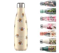 Chilly's Original Water Bottle - Vacuum Insulated Stainless Steel Water Bottle, Reusable Thermal Flask For Hot & Cold Drinks - Leak Proof, No Sweat - Bumblebee Blue Wing, 500ml