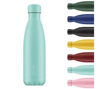Chilly's Original Water Bottle - Vacuum Insulated Stainless Steel Water Bottle, Reusable Thermal Flask for Hot & Cold Drinks - Leak Proof, No Sweat - Pastel - All Green, 260ml