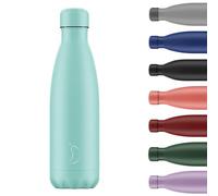 Chilly's Original Water Bottle - Vacuum Insulated Stainless Steel Water Bottle, Reusable Thermal Flask for Hot & Cold Drinks - Leak Proof, No Sweat - Pastel - All Green, 500ml
