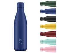 Chilly's Original Water Bottle - Vacuum Insulated Stainless Steel Water Bottle, Reusable Thermal Flask For Hot & Cold Drinks - Leak Proof, No Sweat - Matte - All Blue - 500ml