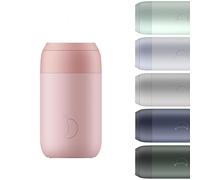 Chilly's Series 2 Coffee Cup - Stainless Steel - Blush Pink, 340ml | Tight seal, No Sweating - BPA-Free - Double Walled, Vacuum Insulated - Reusable