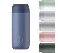 Chilly's Series 2 Coffee Cup - Stainless Steel - Whale Blue, 500ml | Tight seal, No Sweating - BPA-Free - Reusable - Double Walled, Vacuum Insulated