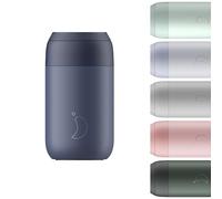 Chilly's Series 2 Coffee Cup - Tight Seal, No Sweating - BPA-Free Stainless Steel - Reusable - Double Walled, Vacuum Insulated - Whale Blue, 340ml