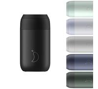 Chilly's Series 2 Coffee Cup - Tight Seal, No Sweating - BPA-Free Stainless Steel - Reusable - Double Walled, Vacuum Insulated - Abyss Black, 340ml