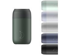 Chilly's Series 2 Coffee Cup - Tight Seal, No Sweating - BPA-Free Stainless Steel - Reusable - Double Walled, Vacuum Insulated - Pine Green, 340ml