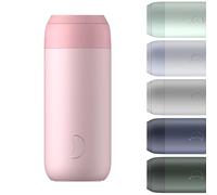 Chilly's Series 2 Coffee Cup - Tight seal, No Sweating - BPA-Free Stainless Steel - Reusable - Double Walled, Vacuum Insulated - Blush Pink, 500ml