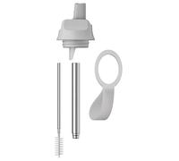Chilly's Series 2 Sports Flip Lid with Telescopic Straw - Granite Grey