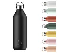 Chilly's Series 2 Stainless Steel Water Bottle - Abyss Black,1000ml