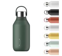 Chilly's Series 2 Stainless Steel Water Bottle - Pine Green, 350ml