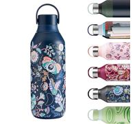 Chilly's Series 2 Trinkflasche - Isolierflasche aus Edelstahl mit Soft-Touch-Kragen & Trageschlaufe - Thermoflasche für heiße & kalte Getränke - Auslaufsicher, kein Schwitzen - Mabelle, 500ml