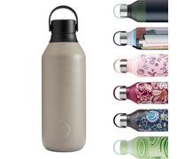 Chilly's Series 2 Trinkflasche - Isolierflasche aus Edelstahl mit Soft-Touch-Kragen & Trageschlaufe - Thermoflasche für heiße & kalte Getränke - Auslaufsicher, kein Schwitzen - Strata, 500ml