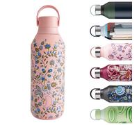 Chilly's Series 2 Water Bottle - Vacuum Insulated Stainless Steel Water Bottle with Soft Collar & Carry Loop, Thermal Flask For Hot & Cold Drinks - Leak Proof, No Sweat - Kazusa, 500ml