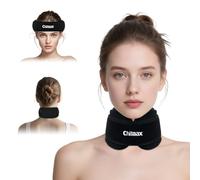 Chilmax Neck Ice Pack Wrap,Soothing Cervical Headache Ice Pack,Reusable Cold & Hot Therapy Gel Soft Cooling Pad for Forehead Neck Wrist Ankle Pain or Injuries,Arthritis, Muscle Soreness (Black)