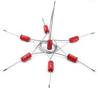 Chiloskit 10pcs Pull-Tite Steel Security Cable Wire Seals Numbered Anti-Tamper Security Tags (Red)