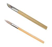 Chiloskit 2PCS Agate Polishing Burnisher Agate Knife Gold Silver Jewellery Clay Craft Jewellers Tool