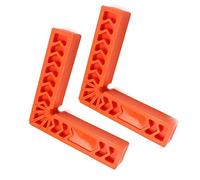 Chiloskit 90 Degree Square Cabinet Jig Woodpecker Tools Corner Clamp Wood Clamps Angle Clamp Positioning Squares Clamps for Woodworking (6 Inch * 2pcs)