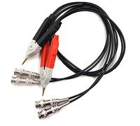 Chiloskit LCR Meter Test Leads Lead Alligator Clip Cable Meter Test Lead Cable Probe Set Terminal Kelvin Probe Wires with 4 BNC
